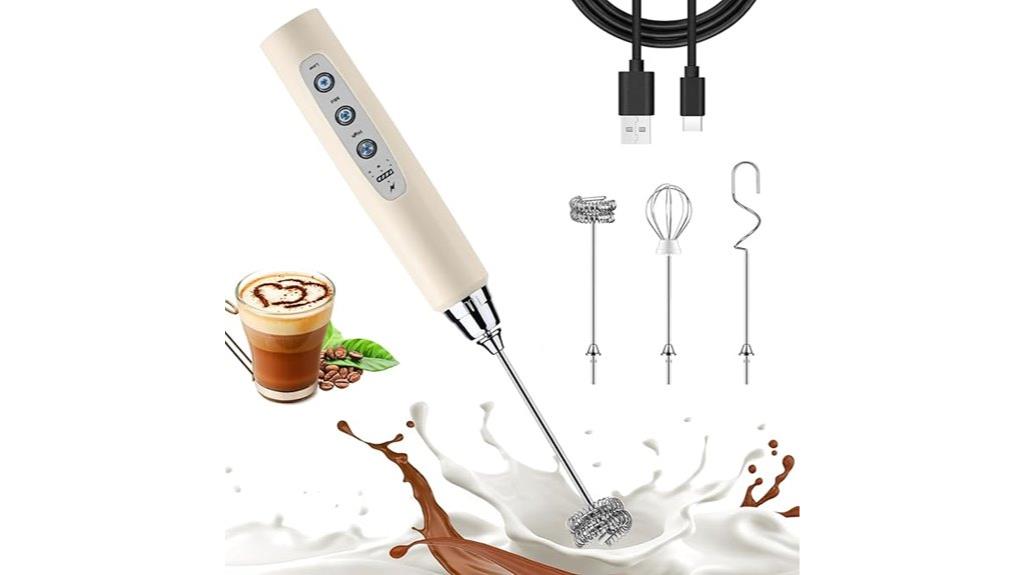 rechargeable milk frother