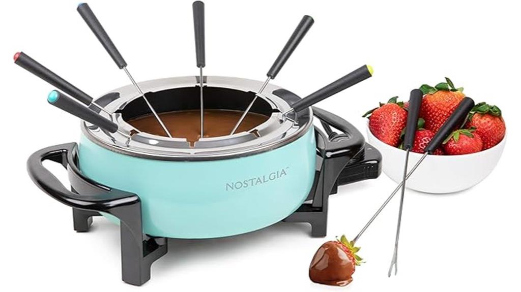 retro electric fondue set