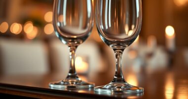 romantic couples wine glass selection