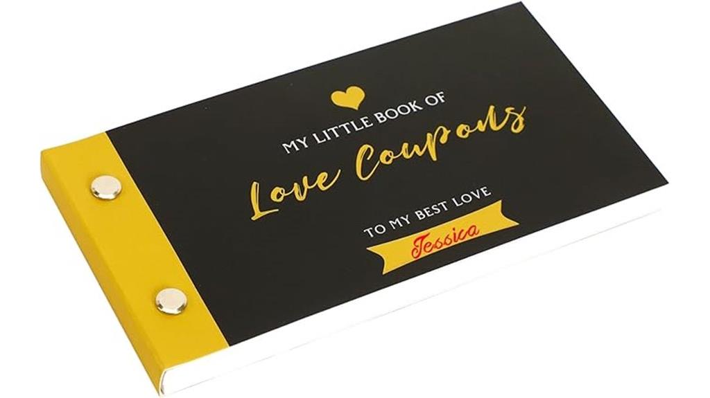 romantic gift coupon book