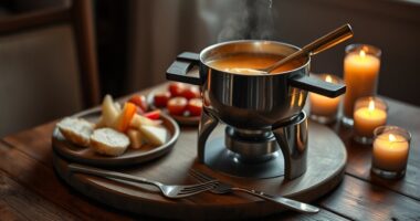 romantic two person fondue sets