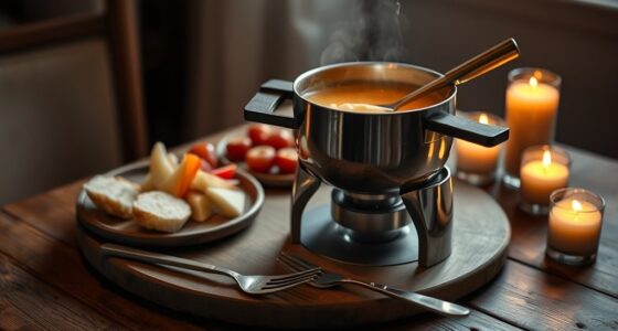 romantic two person fondue sets
