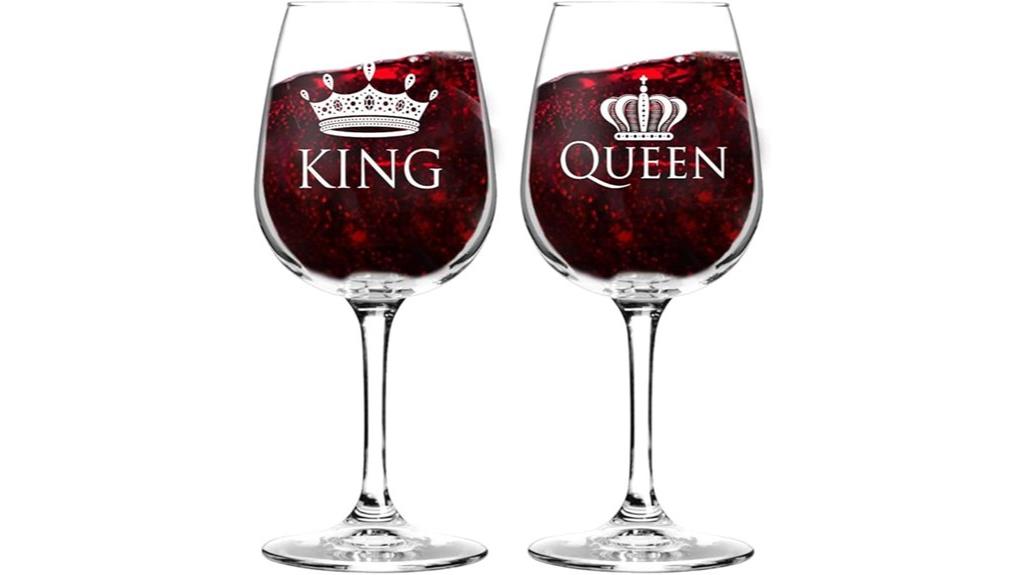 royal pair wine glasses