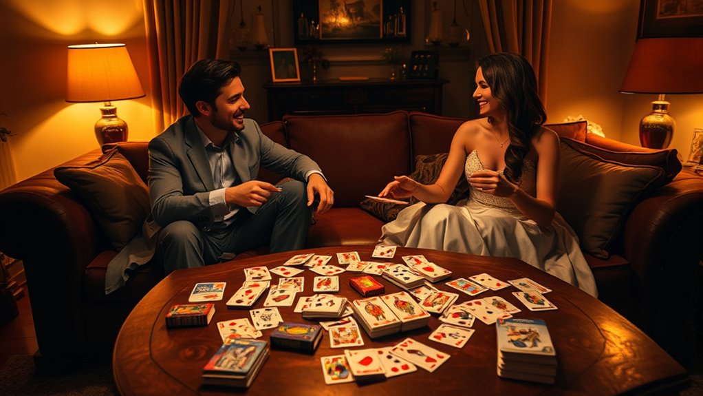 selecting suitable romantic card games