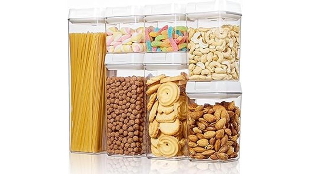 seven piece airtight containers