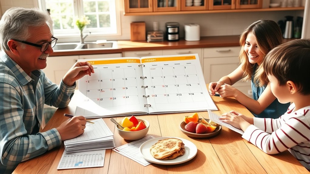 share chores and meal planning