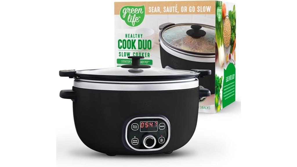 six quart ceramic slow cooker