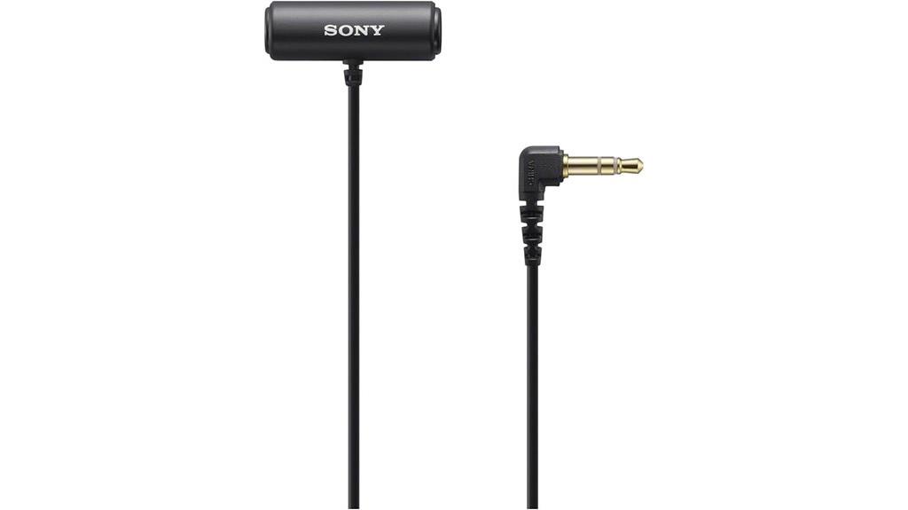 sony black compact lavalier