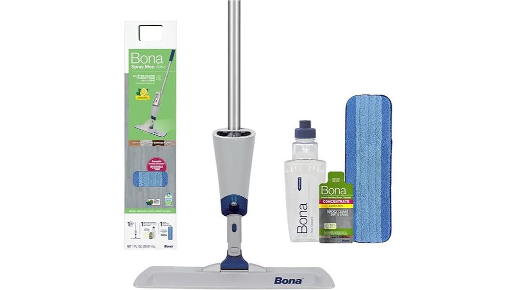 spray mop with cleaner