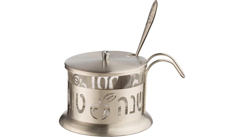 stainless steel honey dish