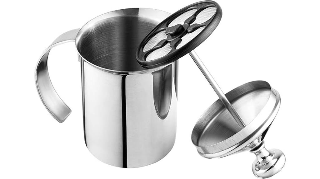 stainless steel milk frother