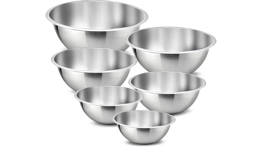 stainless steel mixing bowls
