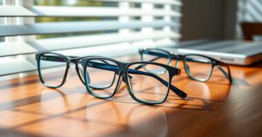 stylish blue light glasses