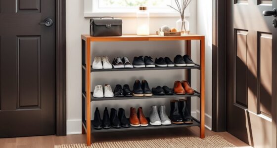 stylish entryway shoe storage