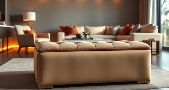 stylish functional storage ottomans