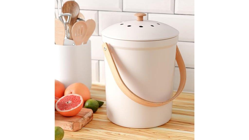 stylish odor proof kitchen bin