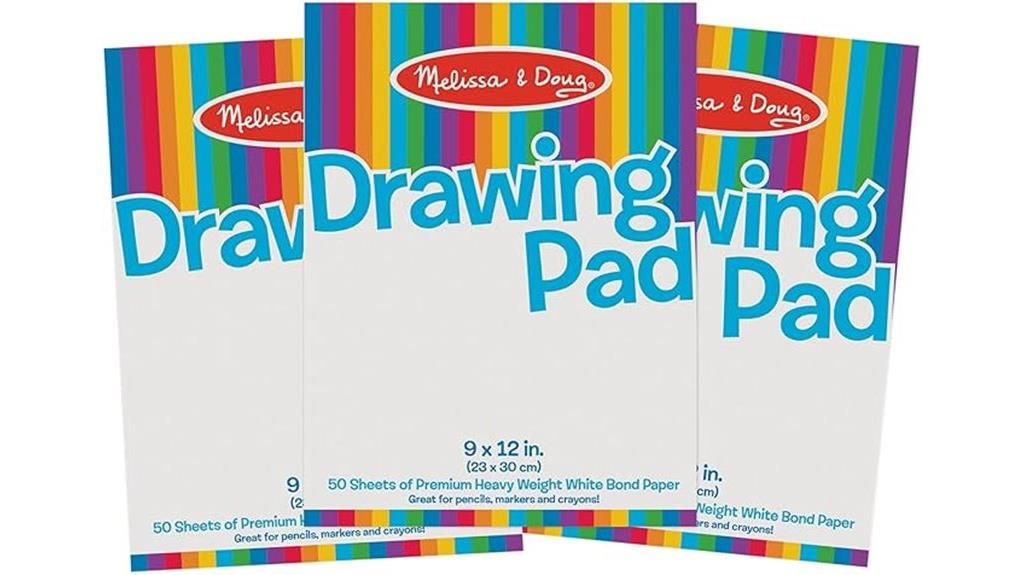 three pack drawing paper