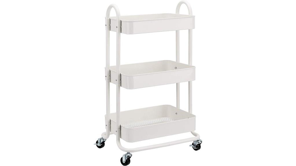 three tier utility cart