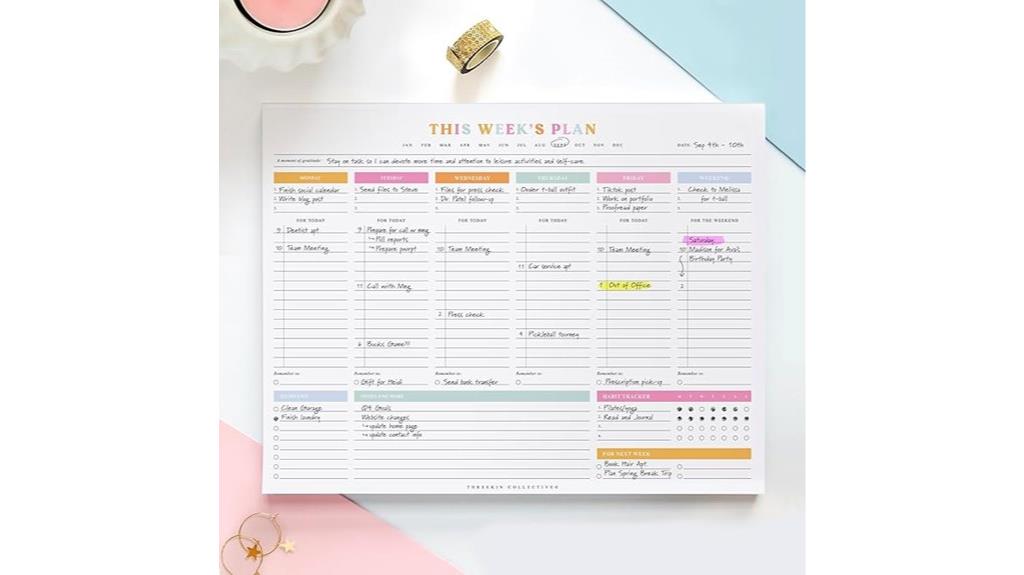 threekin weekly planner