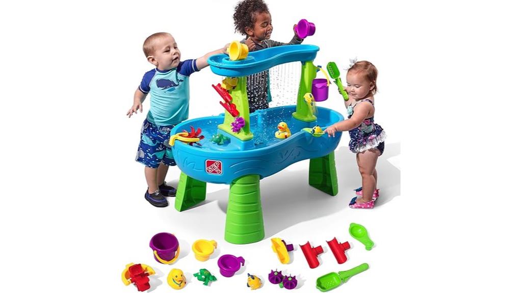 toddler rain shower play