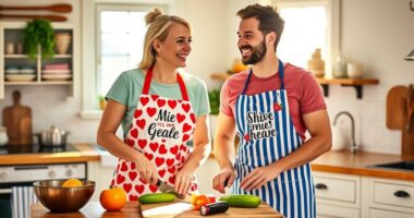 top couples cooking aprons