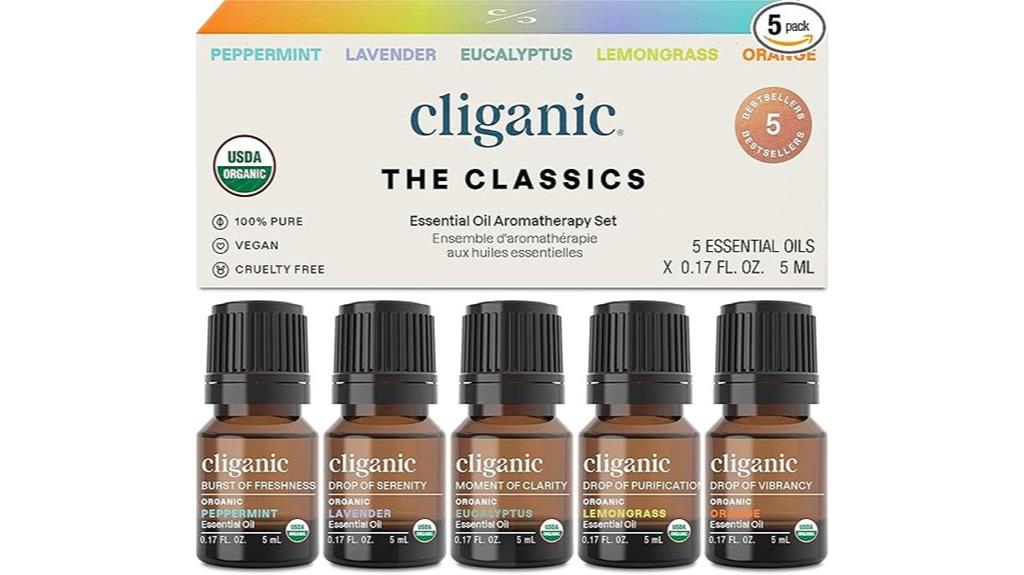 top five organic essential oils