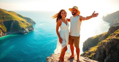 travel couple captions collection