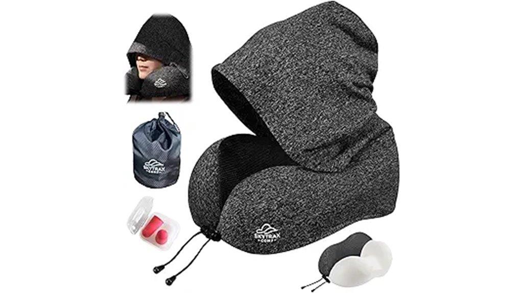 travel pillow with hood