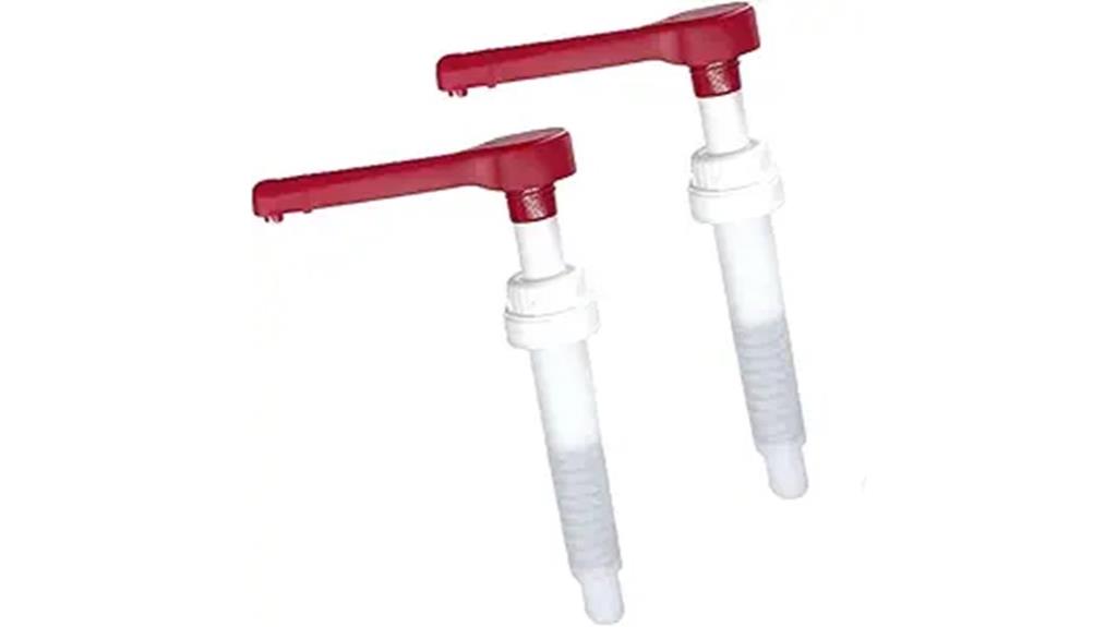 two piece sauce pump set