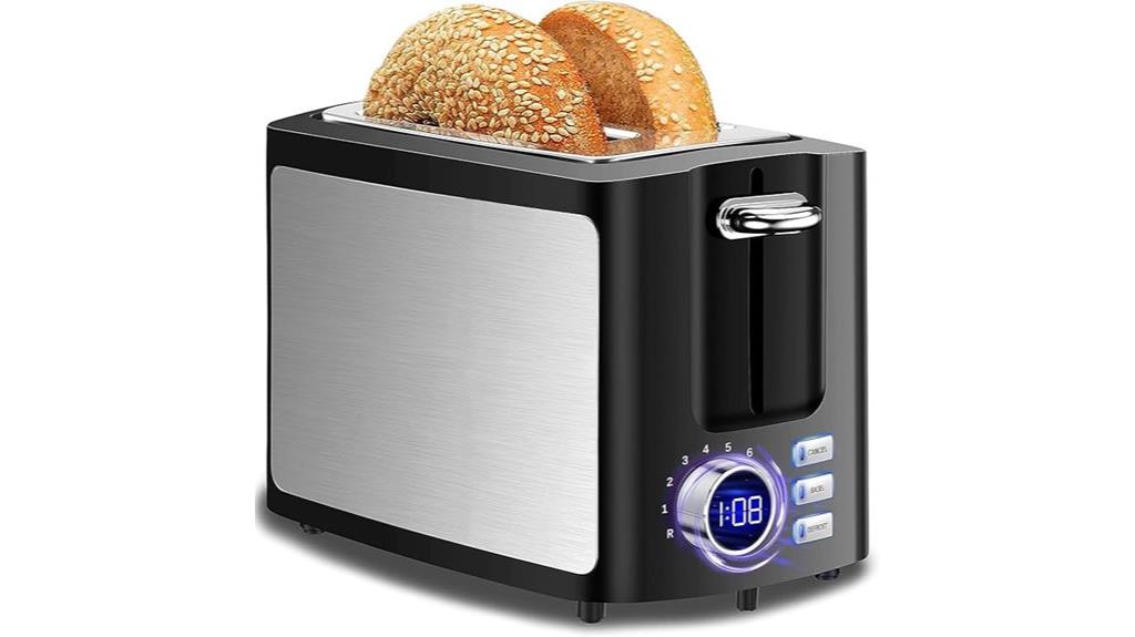 two slice wide slot toaster