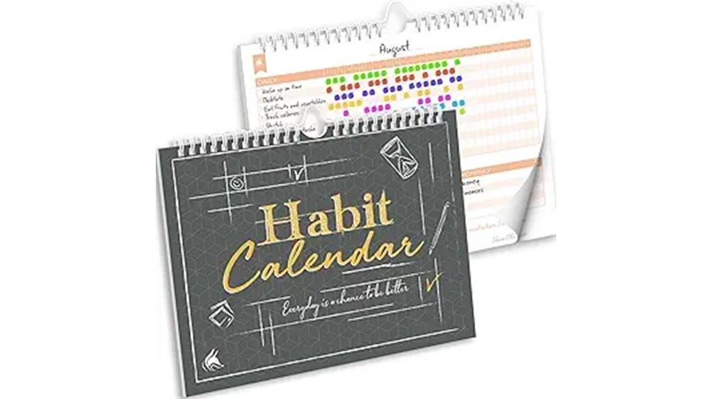 two year habit tracking calendar