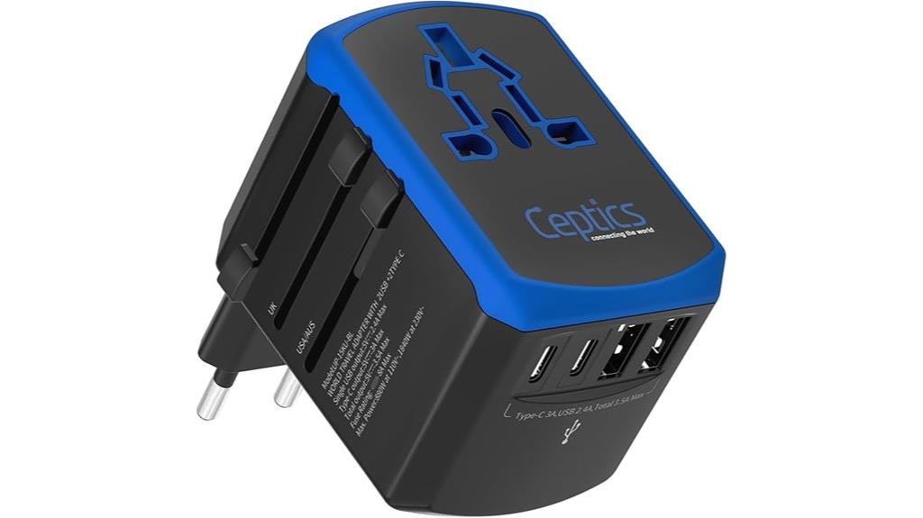 universal 5 in 1 travel adapter