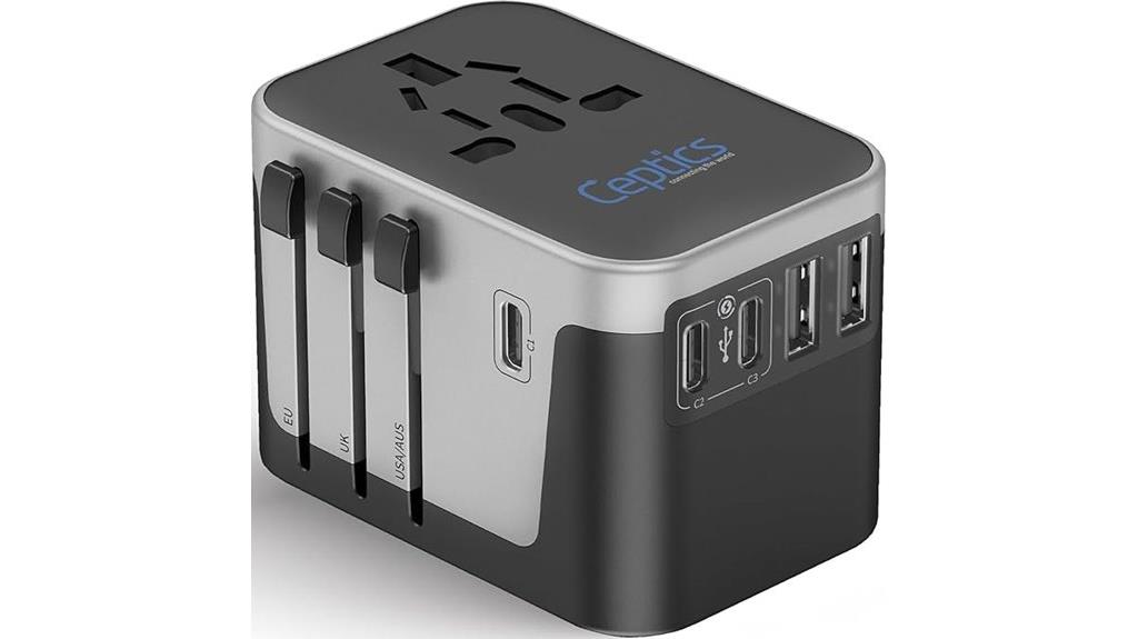 universal travel adapter with usb