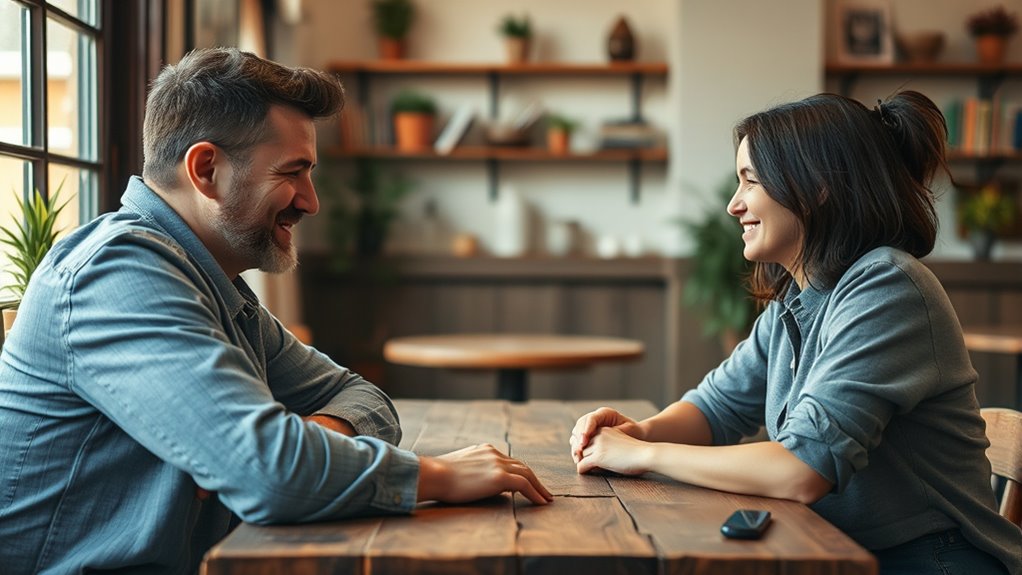 use empathetic calming messages