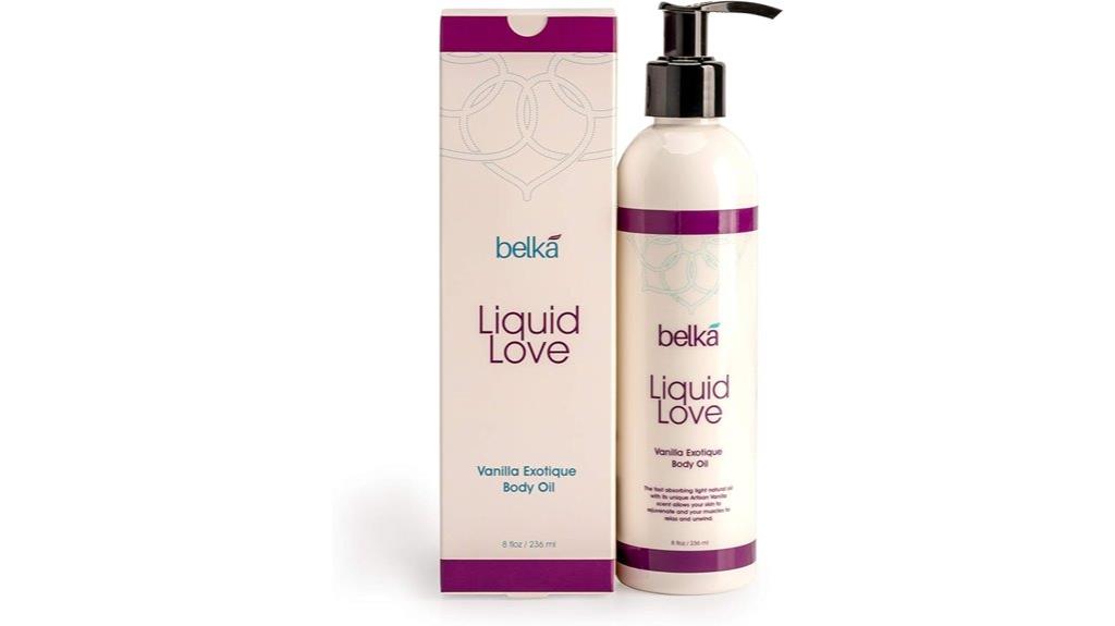 vanilla exotique massage oil