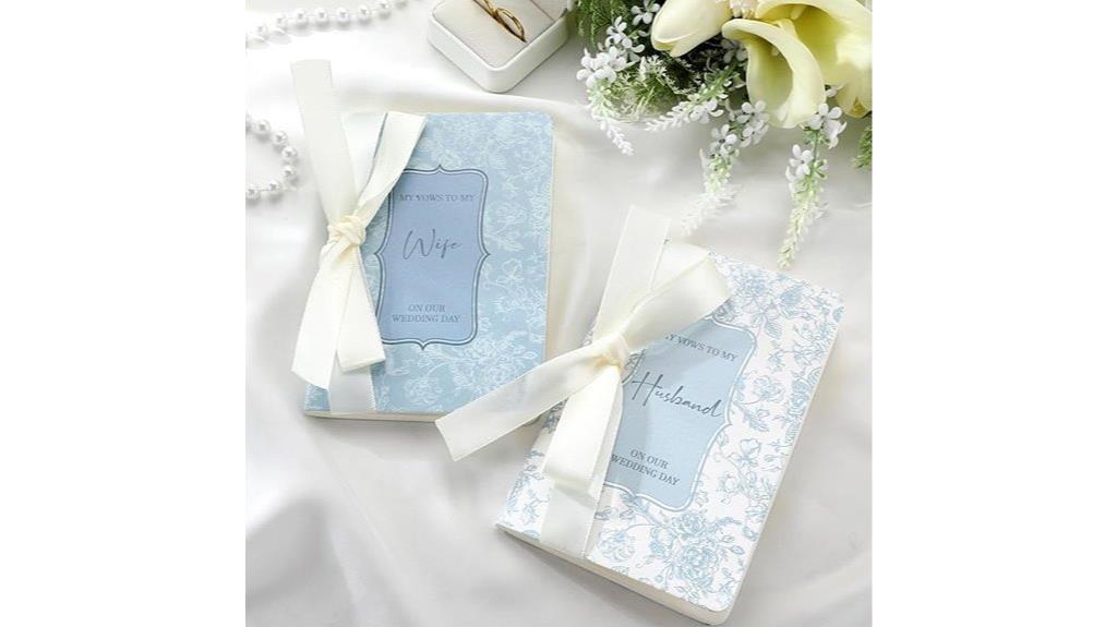 wedding vow book set