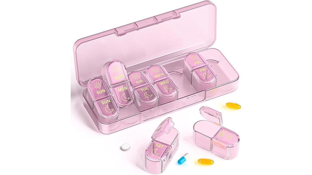 weekly 7 day pill organizer