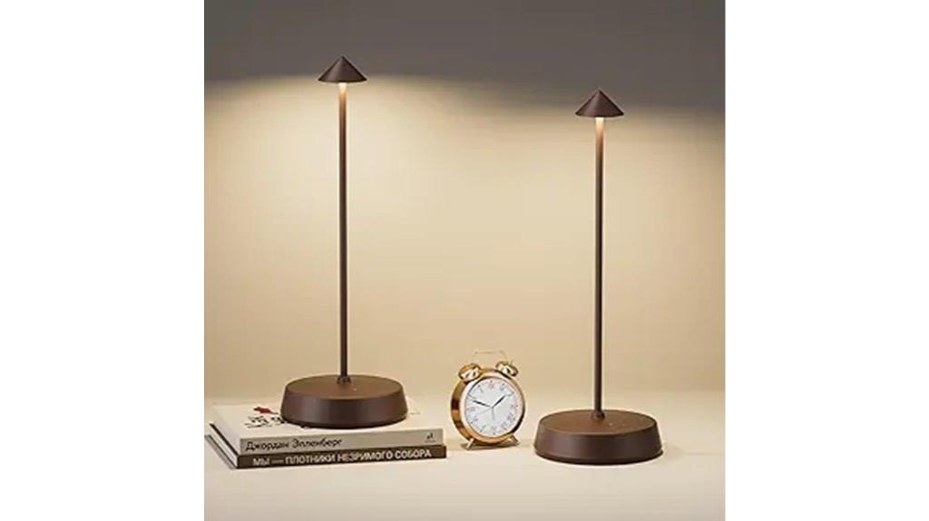 wireless brown led lamps