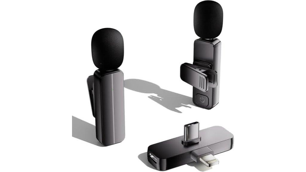 wireless lavalier microphone pair