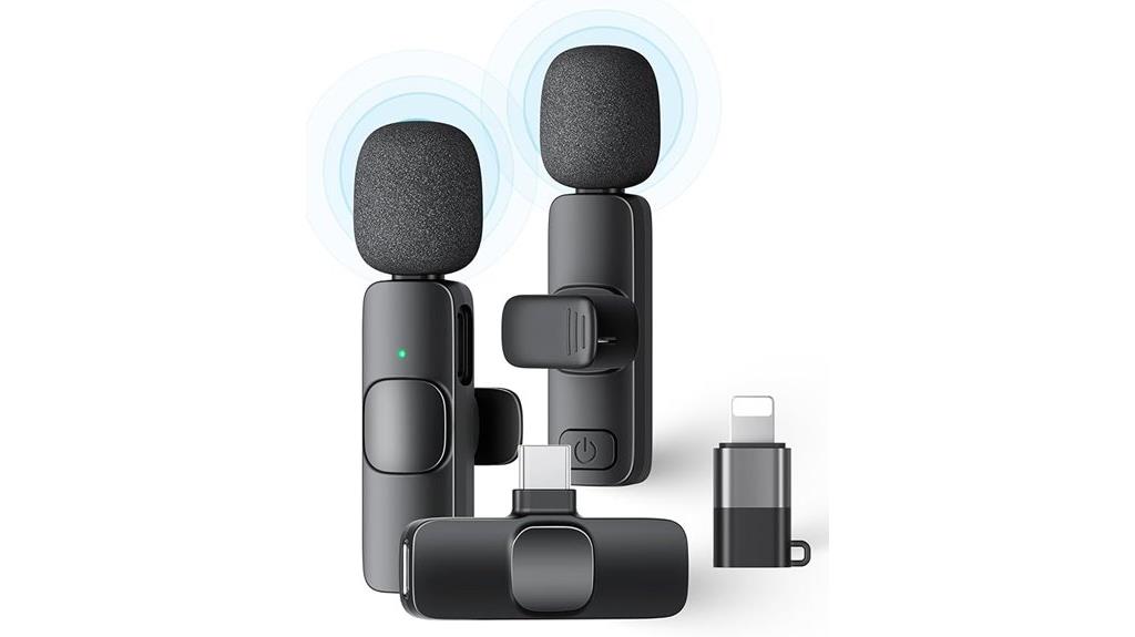 wireless lavalier microphones pack