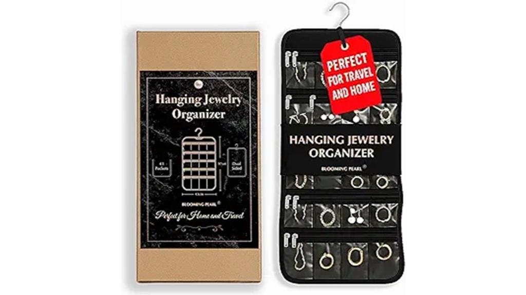 xlarge jewelry organizer with 43 pockets