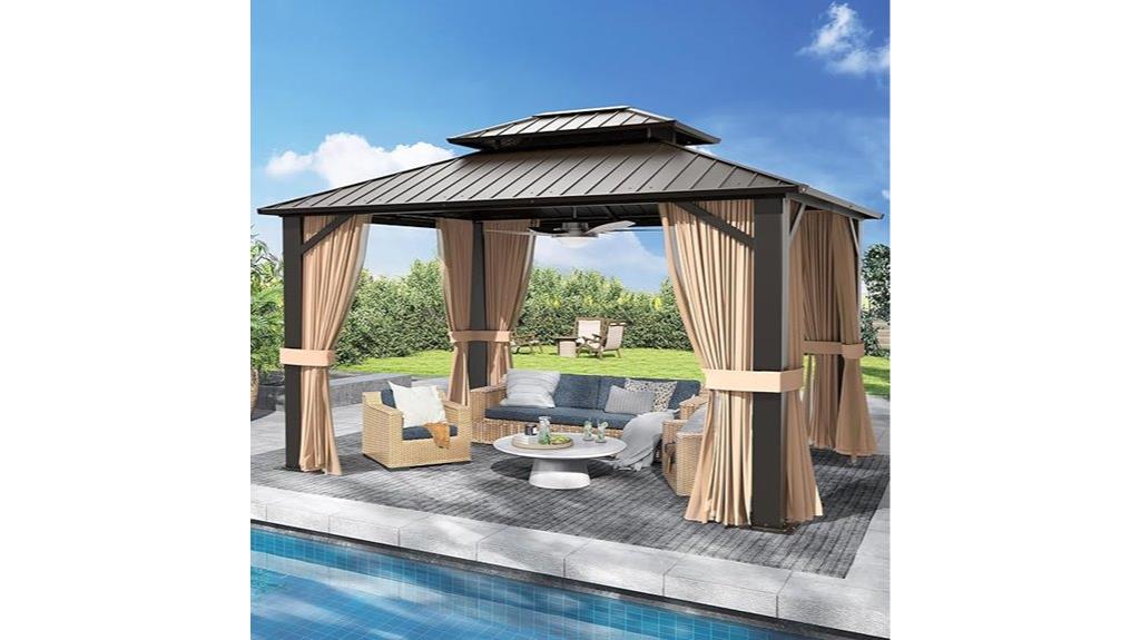 10x12 aluminum gazebo