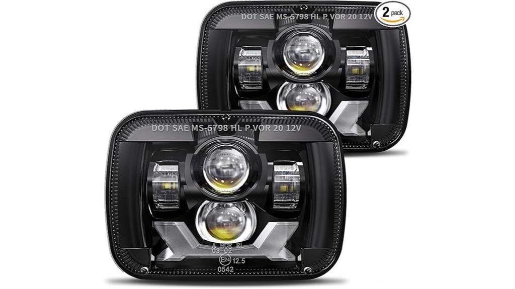 180w led headlights set