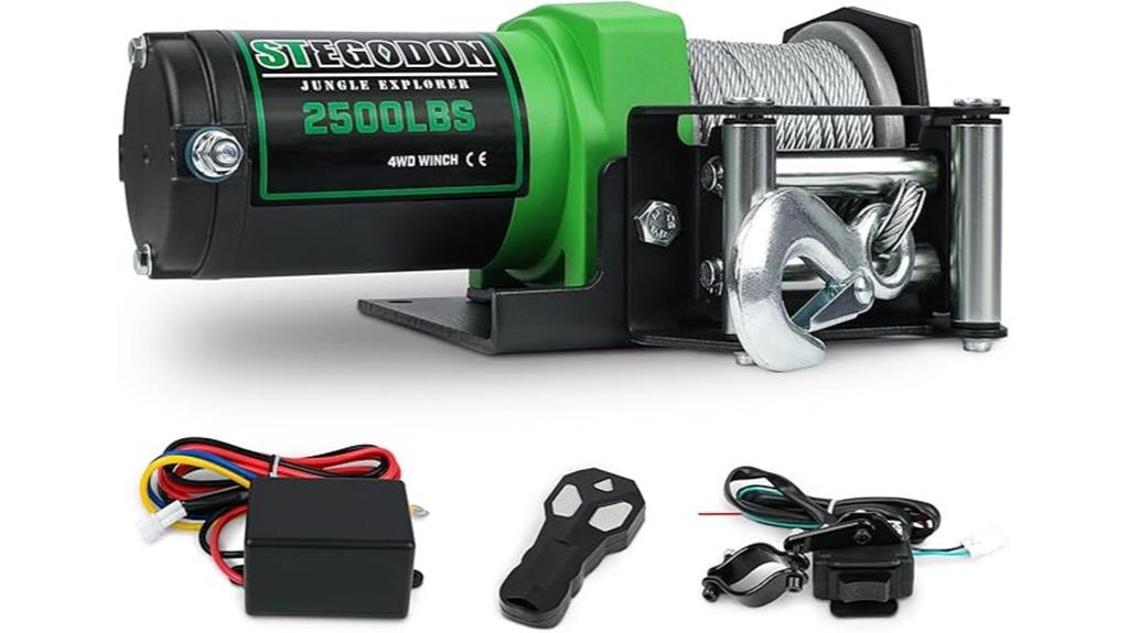 2500 lb electric winch