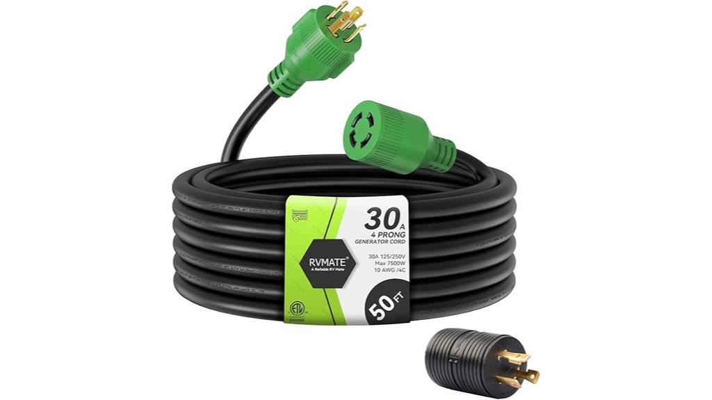 30 amp 50ft generator cord
