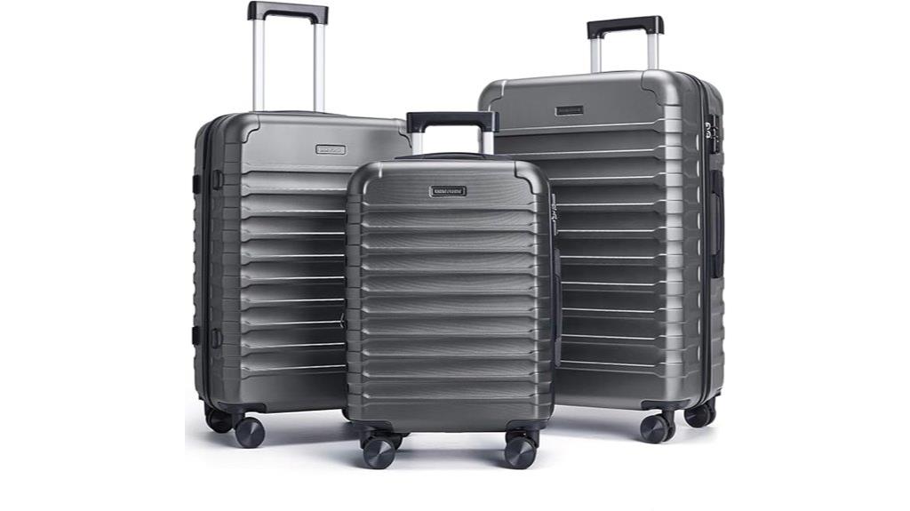 3 piece hardside luggage