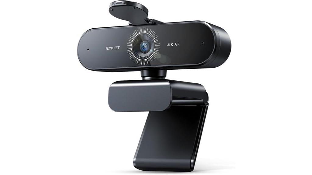 4k webcam with dual mics