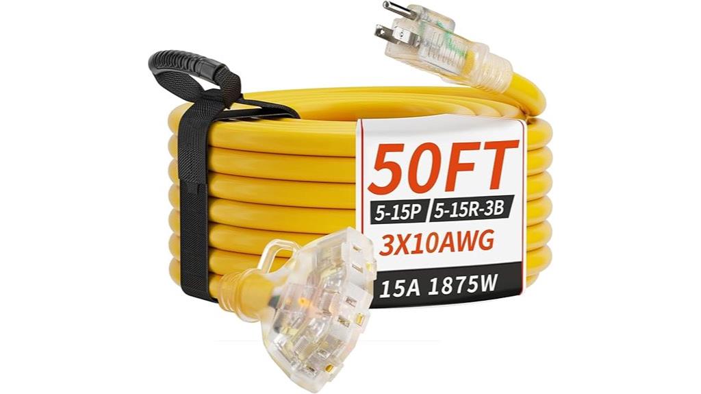 50 foot outdoor extension cord