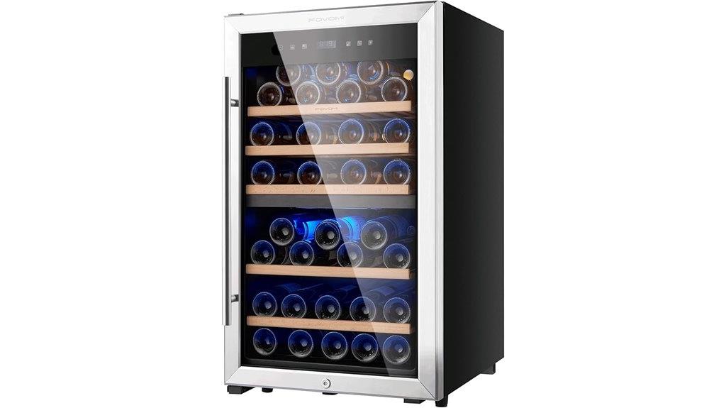 52 bottle dual zone wine cooler