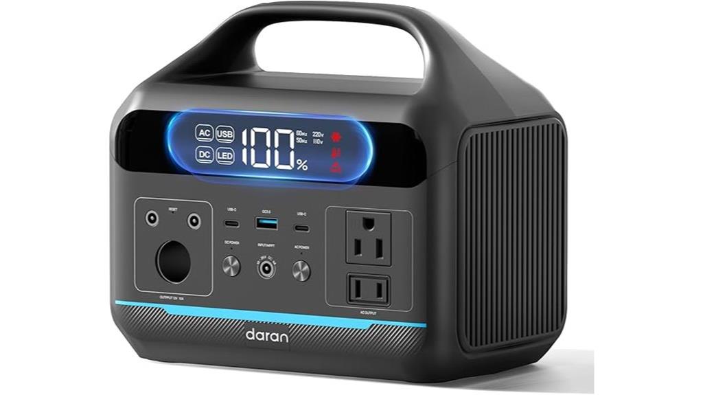 600w portable solar generator